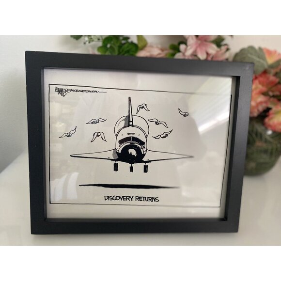 The Orlando‎ Sentinel Discovery Returns Editorial 1988 Drawing By Dana Summers - Picture 1 of 16